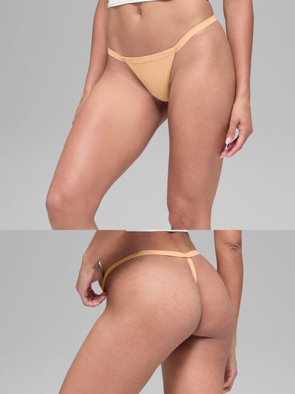 2x New Alo Yoga Airbrush Invisible Thongs, M, Pink